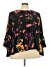 Cupio 100% Polyester Black 3/4 Sleeve Blouse Size 2X - photo 1