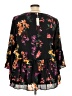 Cupio 100% Polyester Black 3/4 Sleeve Blouse Size 2X - photo 2