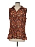 Studio 1940 100% Polyester Brown Sleeveless Blouse Size M - photo 1