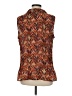 Studio 1940 100% Polyester Brown Sleeveless Blouse Size M - photo 2