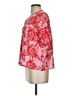 Vineet Bahl 100% Rayon Paisley Red Short Sleeve Blouse Size S - photo 5