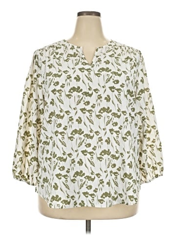 Monday Fun 3/4 Sleeve Blouse (view 1)