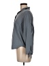 Everlane 100% Silk Gray Long Sleeve Silk Top Size 6 - photo 5