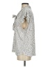 Unbranded Polka Dots Silver Short Sleeve Blouse Size S (estimated) - photo 5