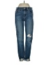 7 For All Mankind Hearts Blue Jeans Size 26 waist - photo 1