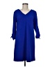 Ronni Nicole Solid Blue Casual Dress Size 8 - photo 1