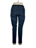 Inc Denim Solid Blue Jeans Size 16 - photo 2