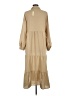 Max Studio 100% Polyester Tan Casual Dress Size M - photo 2