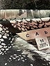 CAbi 100% Polyester Animal Print Silver Long Sleeve Blouse Size M - photo 7