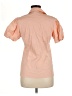 Theory Solid Pink Orange Short Sleeve Blouse Size M - photo 2