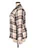 Maurices 100% Rayon Plaid Silver Long Sleeve Blouse Size 20 (2) - photo 5