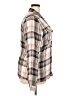 Maurices 100% Rayon Plaid Silver Long Sleeve Blouse Size 20 (2) - photo 4