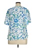 Talbots 100% Viscose Blue Short Sleeve Blouse Size XL - photo 2