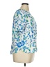 Talbots 100% Viscose Blue Short Sleeve Blouse Size XL - photo 4