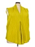 Cable & Gauge 100% Polyester Yellow Sleeveless Blouse Size 3X - photo 1