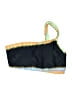 DONNI 100% Elastane Color Block Black Swimsuit Top Size M - photo 1