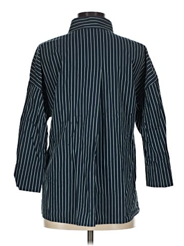 Lafayette 148 New York 3/4 Sleeve Button-Down Shirt (view 2)