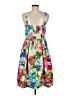 Eliza J 100% Polyester Tropical Pink Cocktail Dress Size 8 - photo 2