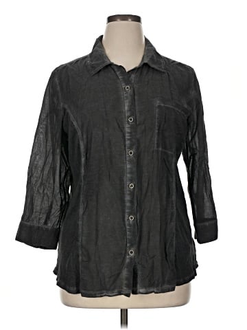 Style&Co 3/4 Sleeve Button-Down Shirt (view 1)