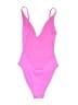 Topshop Solid Pink One Piece Swimsuit Size 2 - photo 2