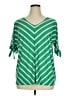 Croft & Barrow Green 3/4 Sleeve Blouse Size XL - photo 1