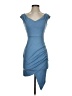 Windsor Solid Blue Cocktail Dress Size S - photo 1