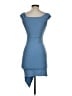 Windsor Solid Blue Cocktail Dress Size S - photo 2
