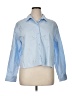 Old Navy 100% Cotton Blue Long Sleeve Blouse Size XL - photo 1