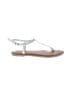 Amazon Essentials Silver Sandals Size 9 1/2 - photo 1