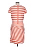 ECI Stripes Orange Casual Dress Size L - photo 2