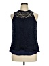 AB Studio Blue Sleeveless Blouse Size XL - photo 1