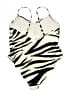 H&M Animal Print Ivory One Piece Swimsuit Size L - photo 2