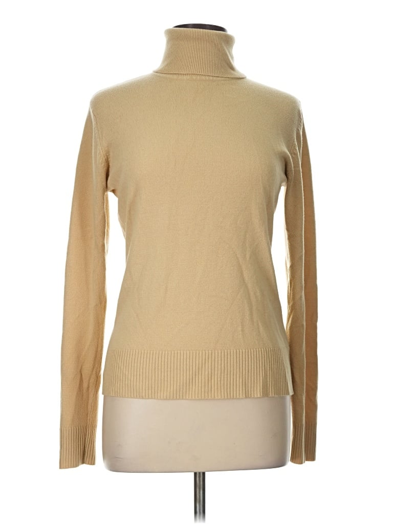 Pre-owned H&m Turtleneck Sweater In Tan