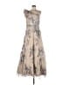 Mac Duggal 100% Polyester Metallic Tan Cocktail Dress Size 10 - photo 1