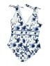 Unbranded 100% Polyester Paisley Blue One Piece Swimsuit Size XL - photo 2