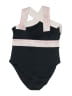 Hilor Chevron-herringbone Black One Piece Swimsuit Size 14 - photo 2