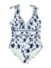 Unbranded 100% Polyester Paisley Blue One Piece Swimsuit Size XL - photo 1