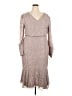 Mac Duggal 100% Polyester Pink Silver Cocktail Dress Size 20 - photo 1