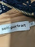 Self-Portrait 100% Polyester Blue Triangle Lace Mini Dress Size 4 - photo 9