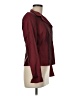 AKRIS 100% Viscose Burgundy Jacket Size 8 - photo 4