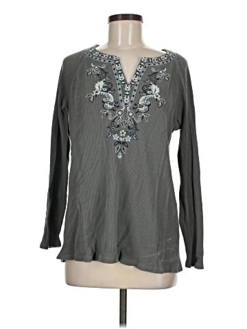 J.Jill Long Sleeve Henley (view 1)