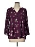 Fun2Fun 100% Rayon Burgundy 3/4 Sleeve Blouse Size L - photo 1