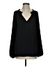 Gap 100% Polyester Black Long Sleeve Blouse Size S - photo 1