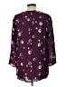Fun2Fun 100% Rayon Burgundy 3/4 Sleeve Blouse Size L - photo 2