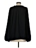 Gap 100% Polyester Black Long Sleeve Blouse Size S - photo 2