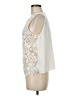 James Coviello 100% Polyester Solid Ivory Sleeveless Blouse Size M - photo 5