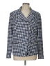 Chico's Checkered-gingham Blue Blazer Size Lg (2) - photo 1
