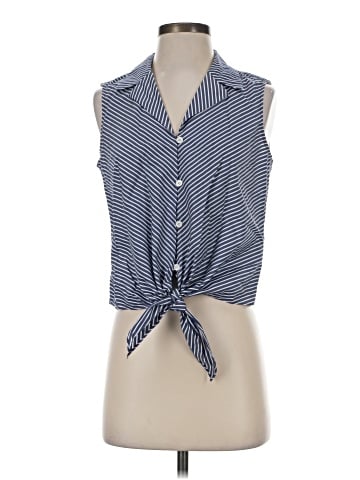 Lafayette 148 New York Sleeveless Button-Down Shirt (view 1)