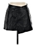 Future Collective 100% Polyester Black Faux Leather Skirt Size 2 - photo 1