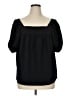 Madewell 100% Polyester Black Short Sleeve Blouse Size XL - photo 1